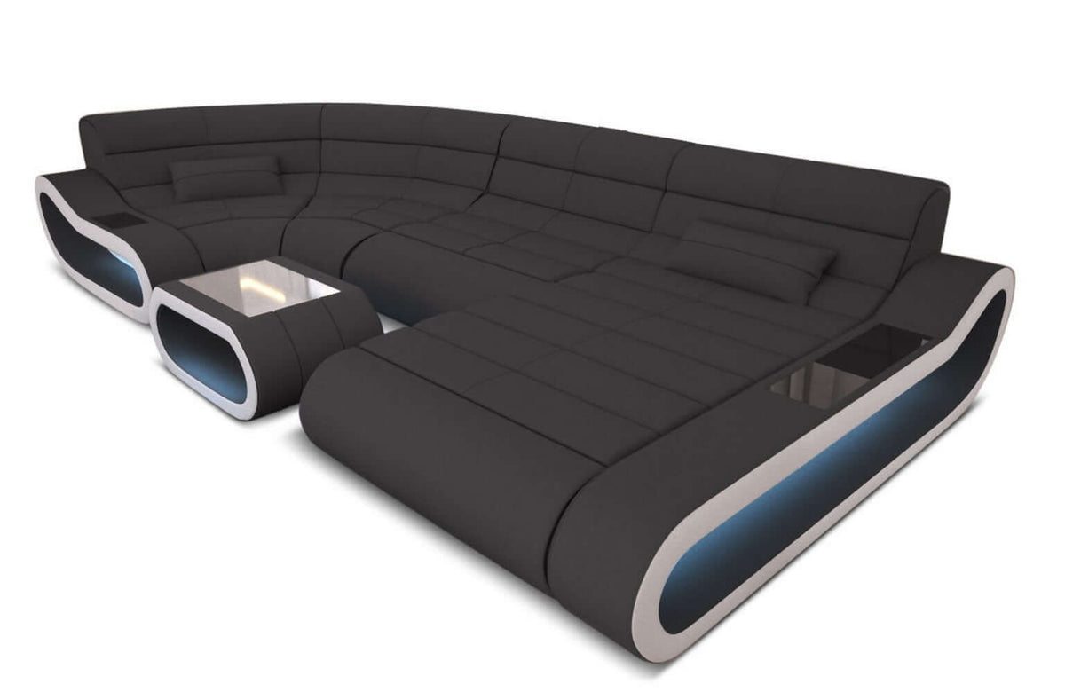 Stoff Wohnlandschaft Concept U-Form