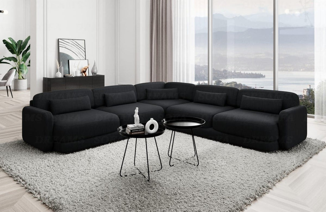 Ecksofa Valencia L-Form aus Stoff