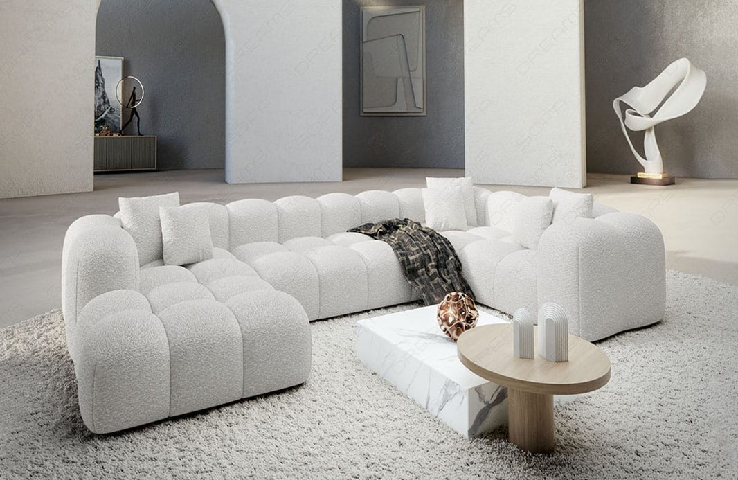 Stoff Wohnlandschaft Formentera U-Form