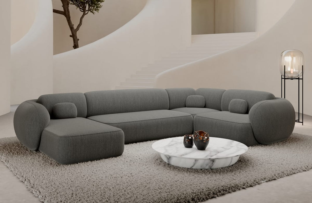 Wohnlandschaft Altea U-Form aus Stoff