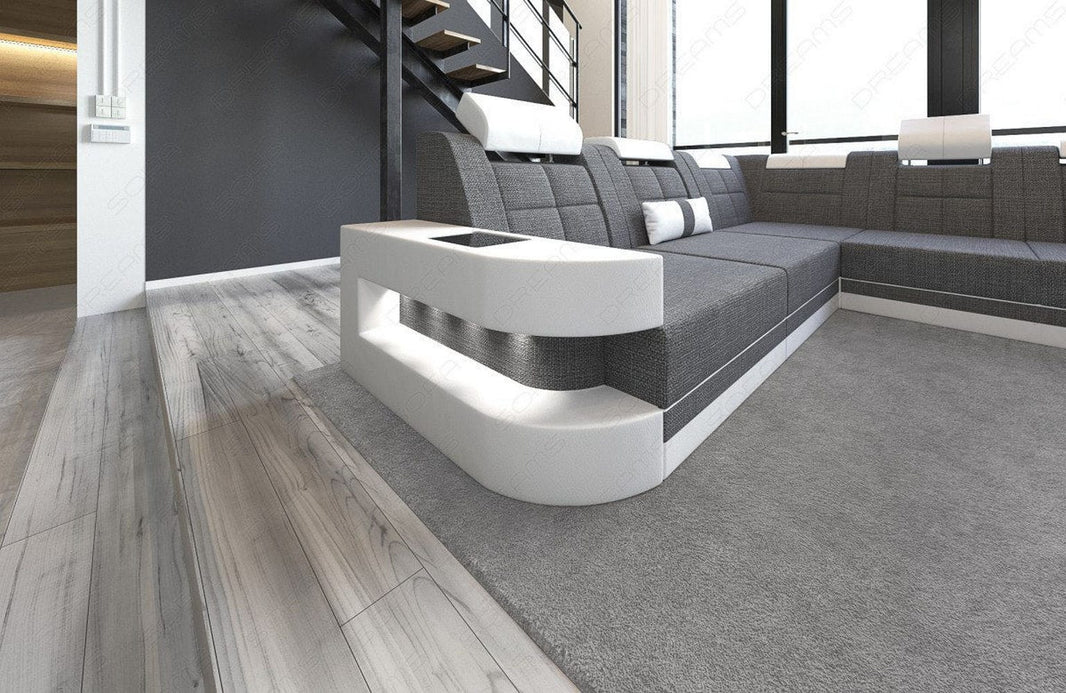 Wohnlandschaft Wave XXL U-Form in Stoff