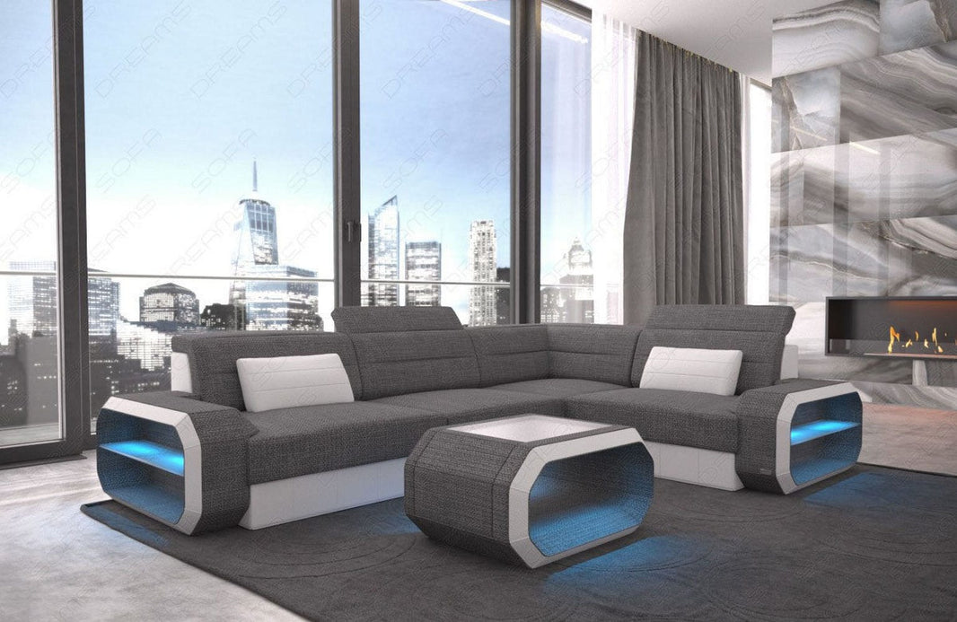 Ecksofa Verona L-Form aus Stoff