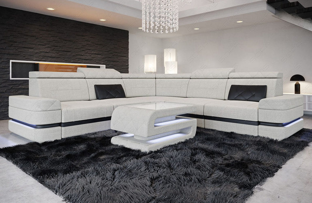 Ecksofa Positano L-Form aus Stoff
