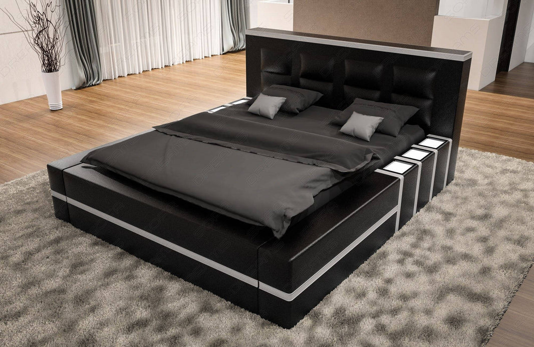 Komplettbett Asti Schwarz-Weiß 180x200 cm