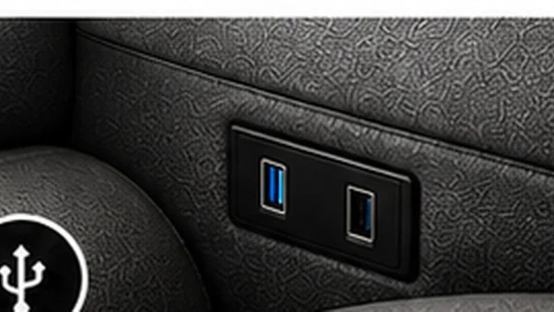 USB-Anschluss für Stoff Wohnlandschaft Concept U-Form