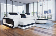 Mini Ecksofa Berlin L-Form in Leder